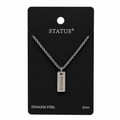 Engraved STATUS Logo Necklace